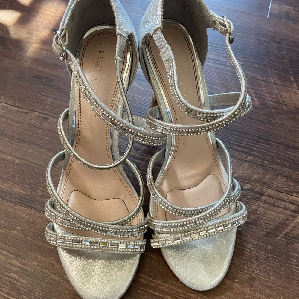 Silver dress heels